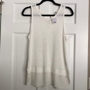 Jcrew white shell
